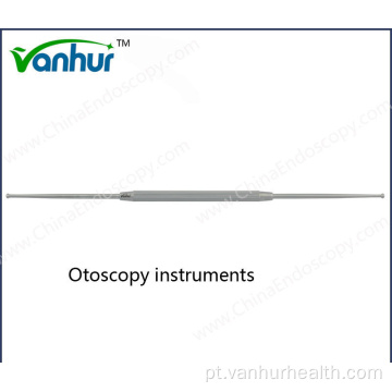 Sonda auditiva de aço inoxidável para instrumentos de otoscopia